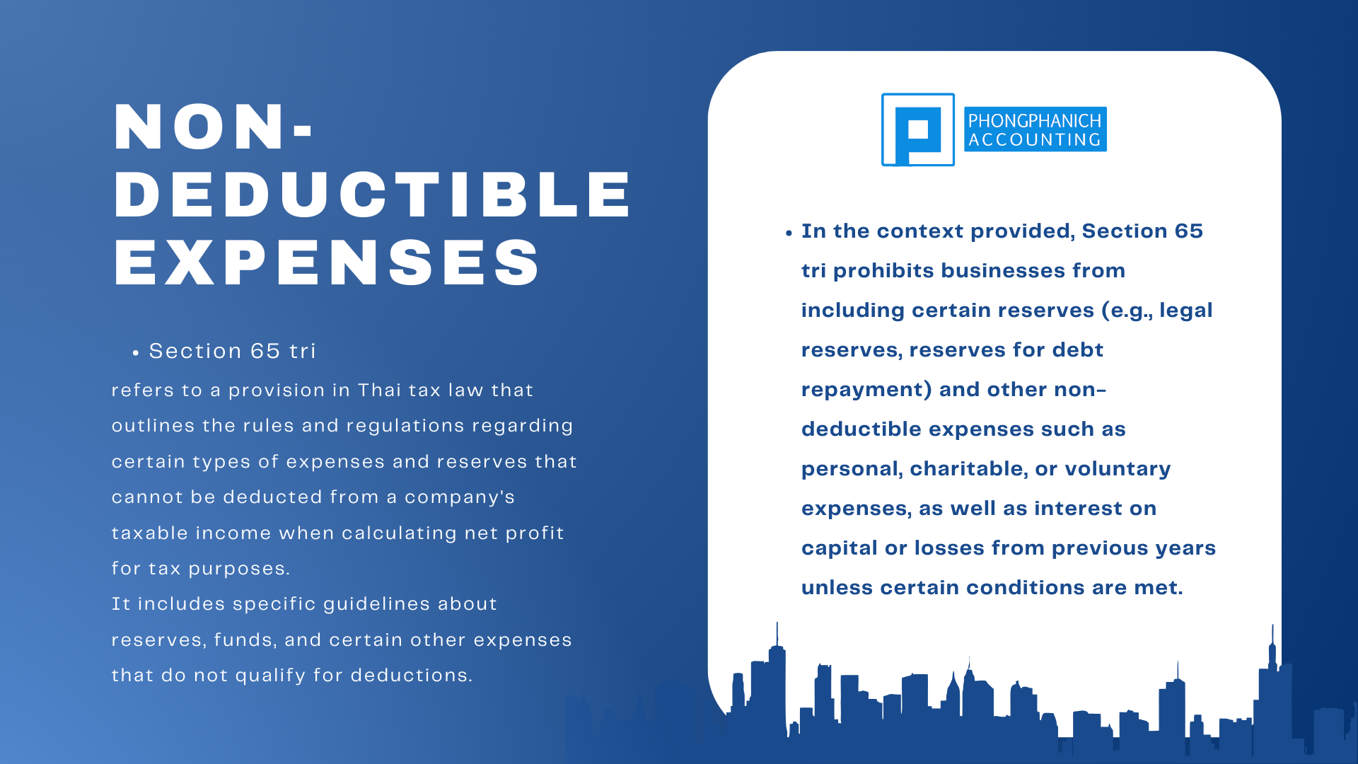 Non- Deductible Expenses 39